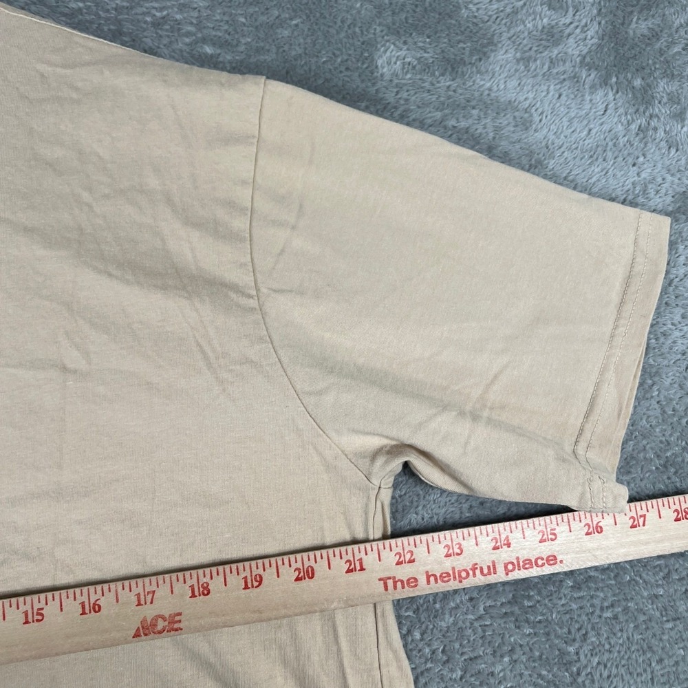 Bass Pro Shops Shirt Mens Large Tan‎ My Bass Smells Like Shirt Fishing Gorpcore - Picture 4 of 6